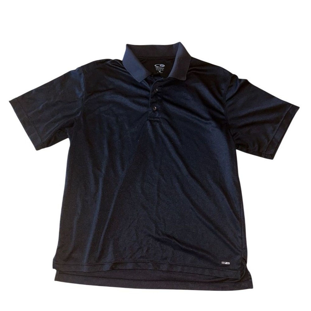 Champion Men's Black Golf‎ Polo Shirt Size M Short Sleeve Activewear preppy